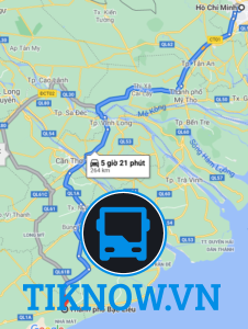 Bản đồ tuyến đường về Bạc Liêu